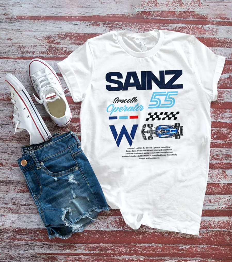 Sainz Operator 55 Williams Racing Smooth Operator T-Shirt