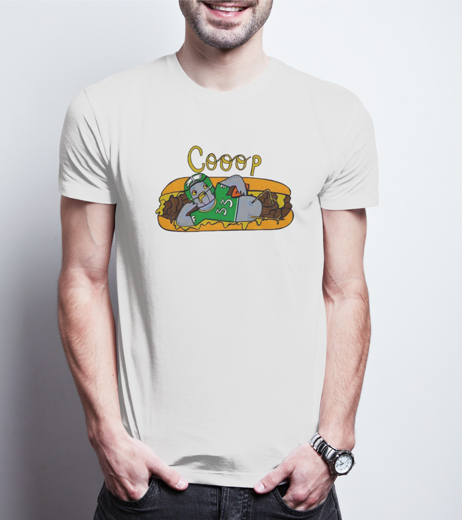 Cooop 33 Philadelphia Eagles Funny Hot Dog Meme T-Shirt