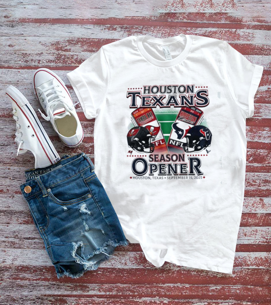 Houston Texans Vs Tampa Bay Buccaneers Season Opener September 15 2023 Houston Texas T-Shirt