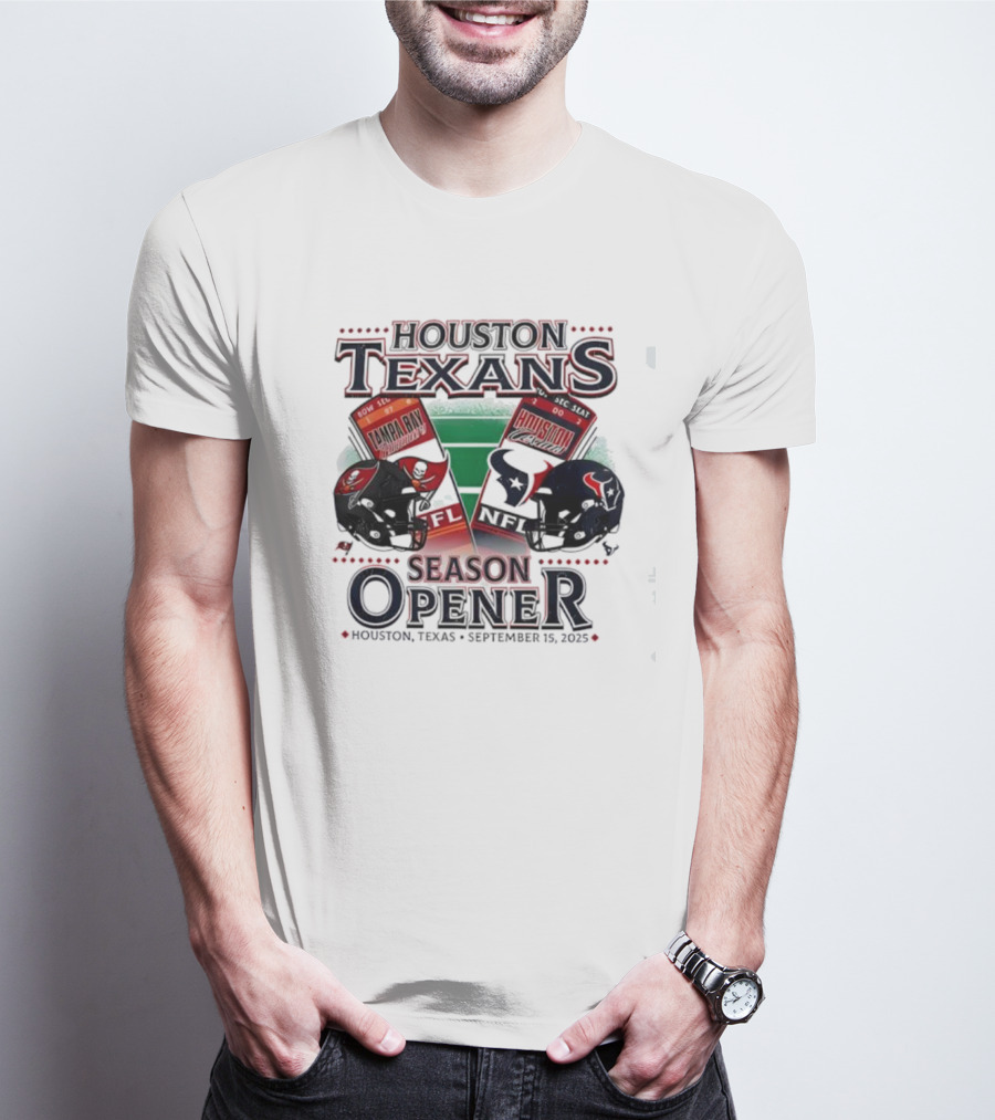 Houston Texans Vs Tampa Bay Buccaneers Season Opener September 15 2023 Houston Texas T-Shirt