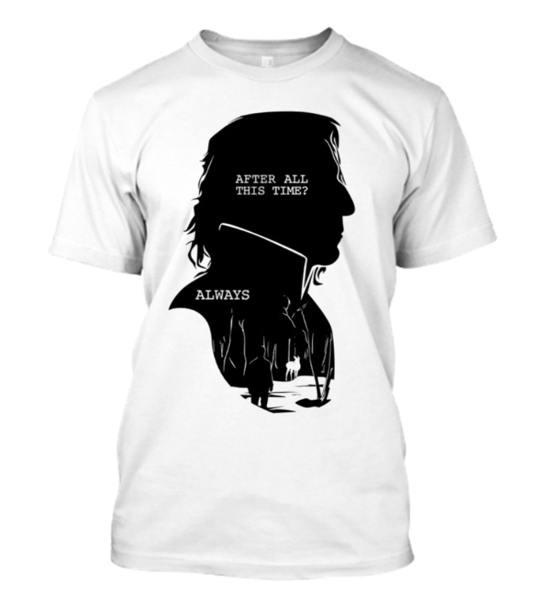 Alan Rickman Always After All This Time Silhouette T-Shirt