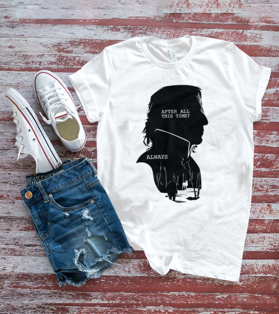 Alan Rickman Always After All This Time Silhouette T-Shirt