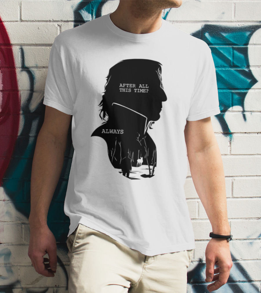 Alan Rickman Always After All This Time Silhouette T-Shirt