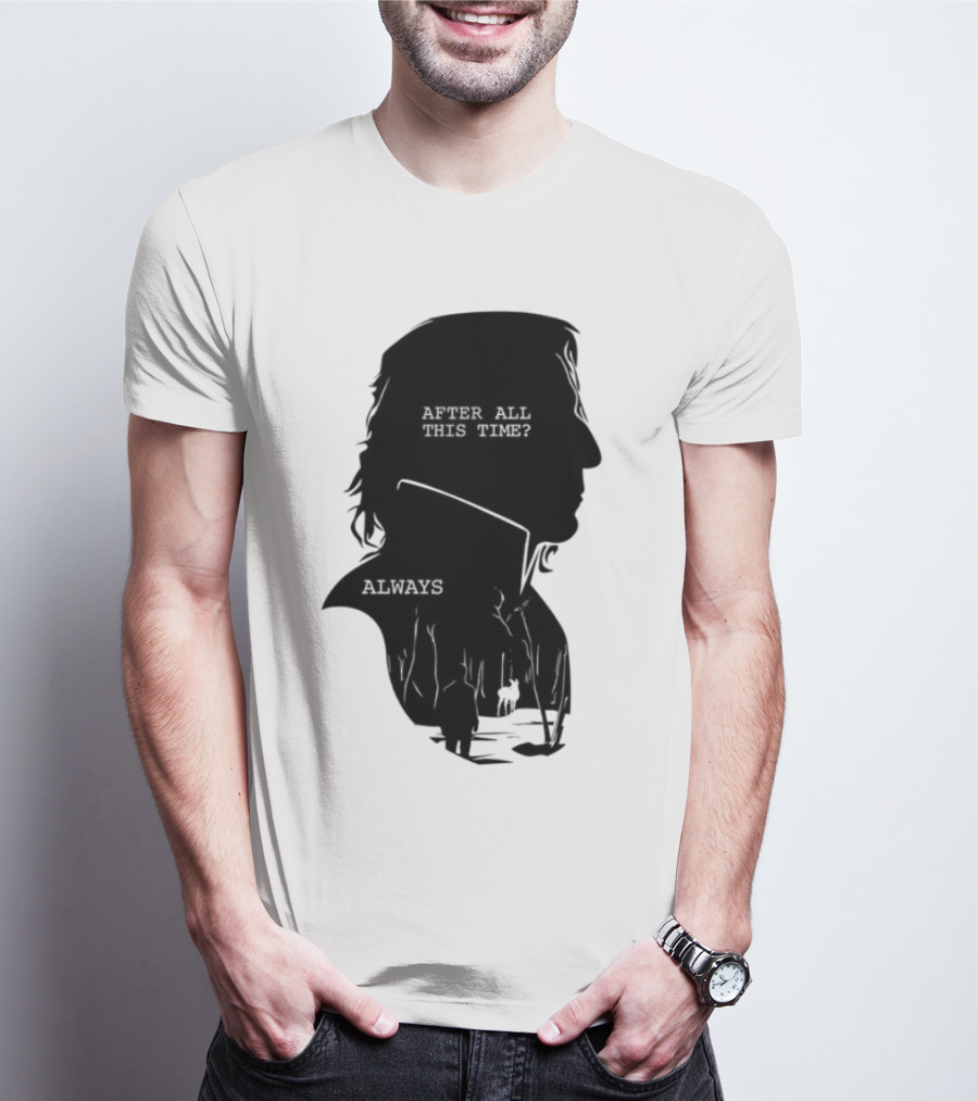 Alan Rickman Always After All This Time Silhouette T-Shirt