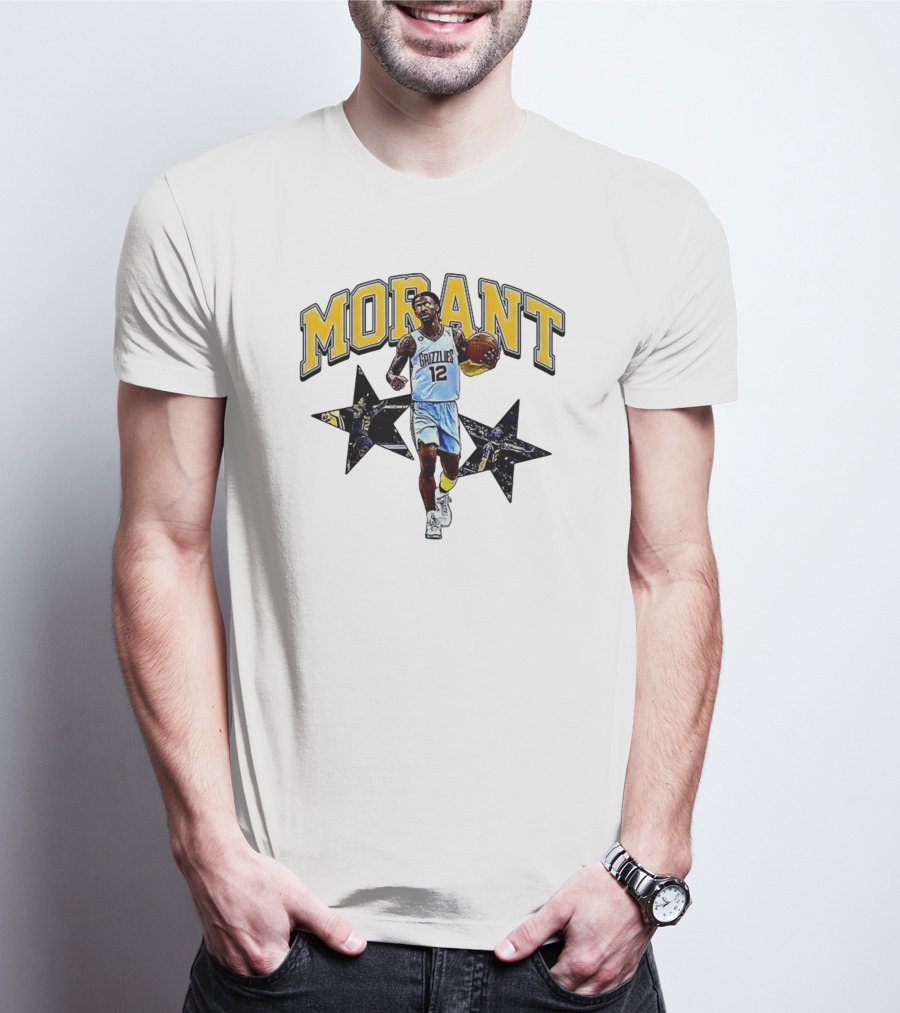 Morant Grizzlies Number 12 NBA Basketball Star T-Shirt