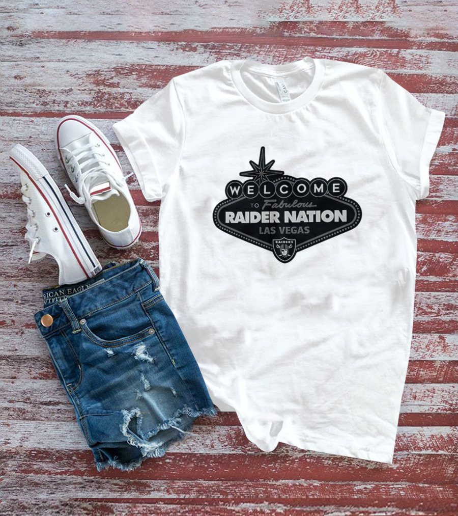 Welcome To Fabulous Raider Nation Las Vegas Raiders NFL Retro T-Shirt