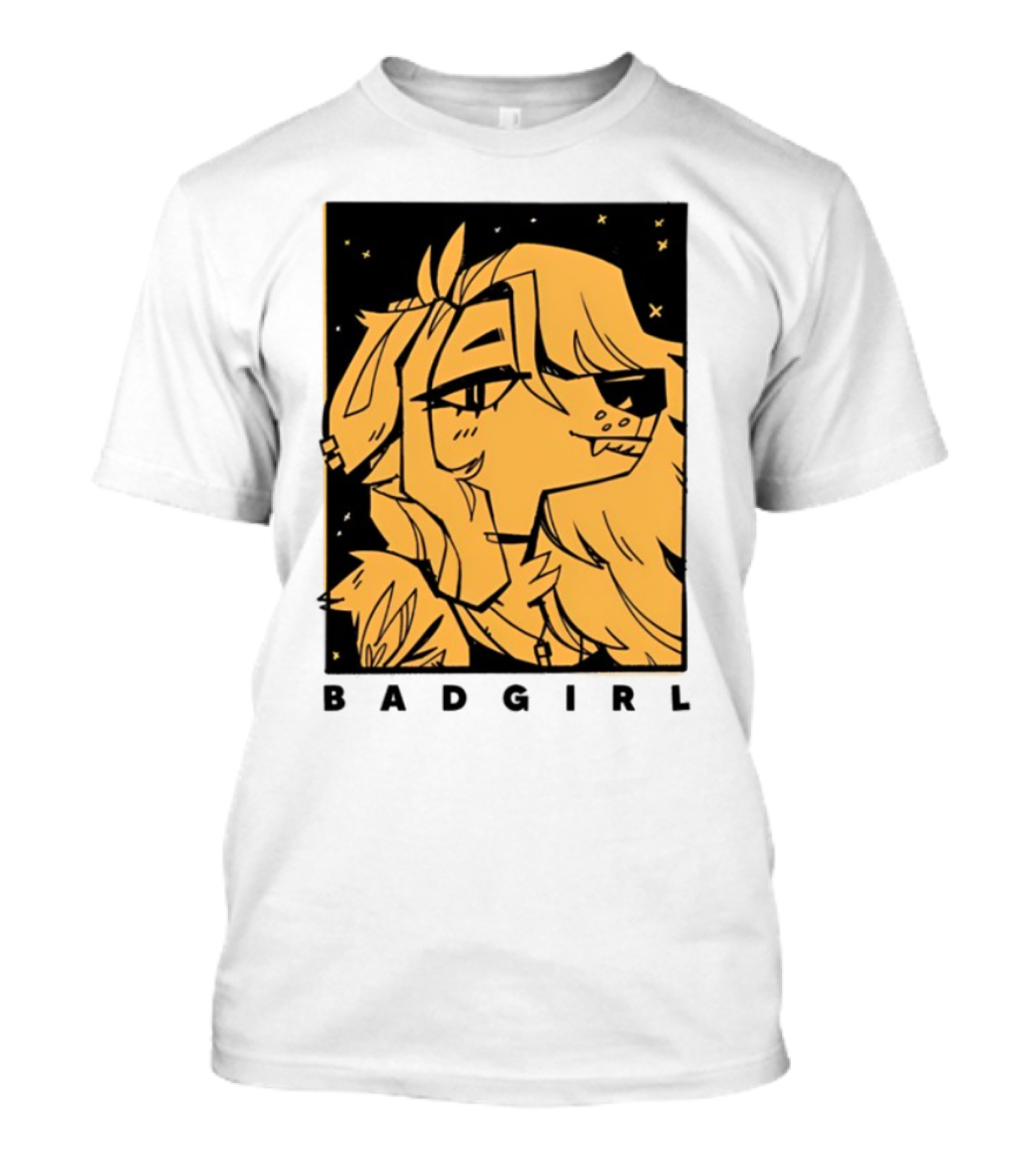 Doubledog Bad Girl Retro Cartoon Style T-Shirt