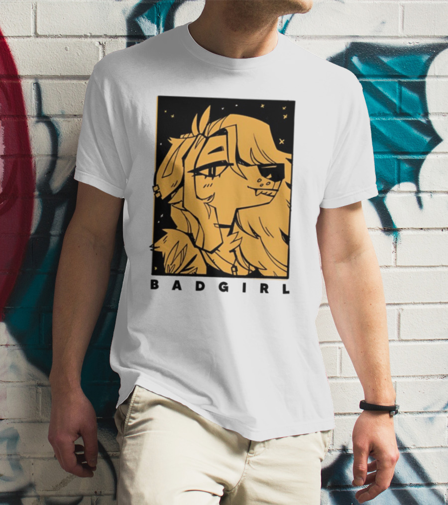 Doubledog Bad Girl Retro Cartoon Style T-Shirt