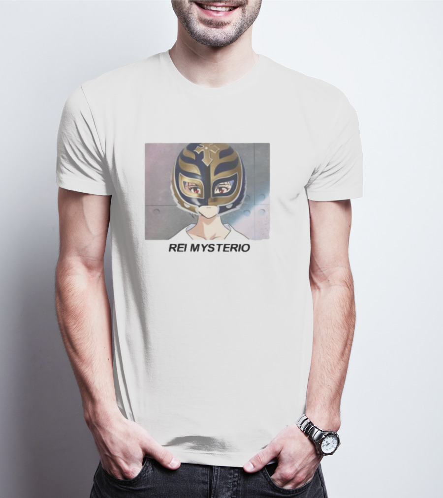 Goofyahhtees Rei Mysterio Anime Mask Fusion T-Shirt
