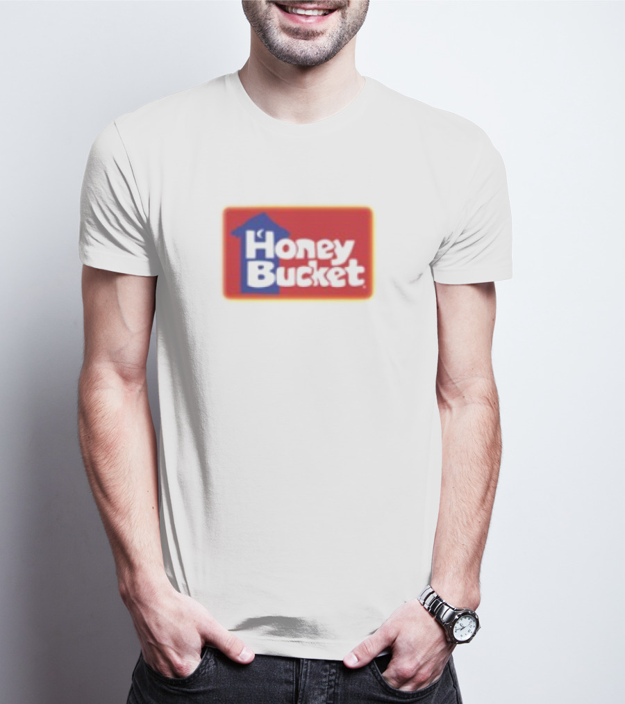 Honey Bucket Portable Restrooms Red And Yellow Branding T-Shirt