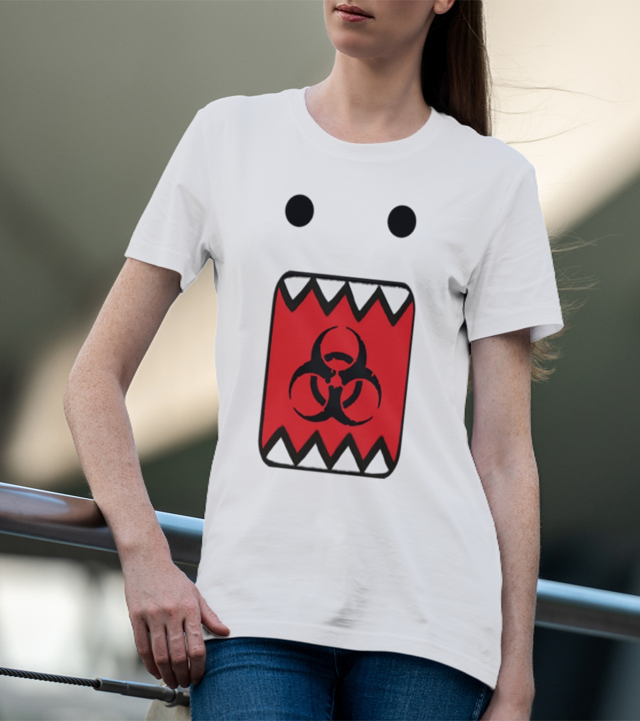 Romanceplanet Domo Kun Biohazard Symbol Design T-Shirt