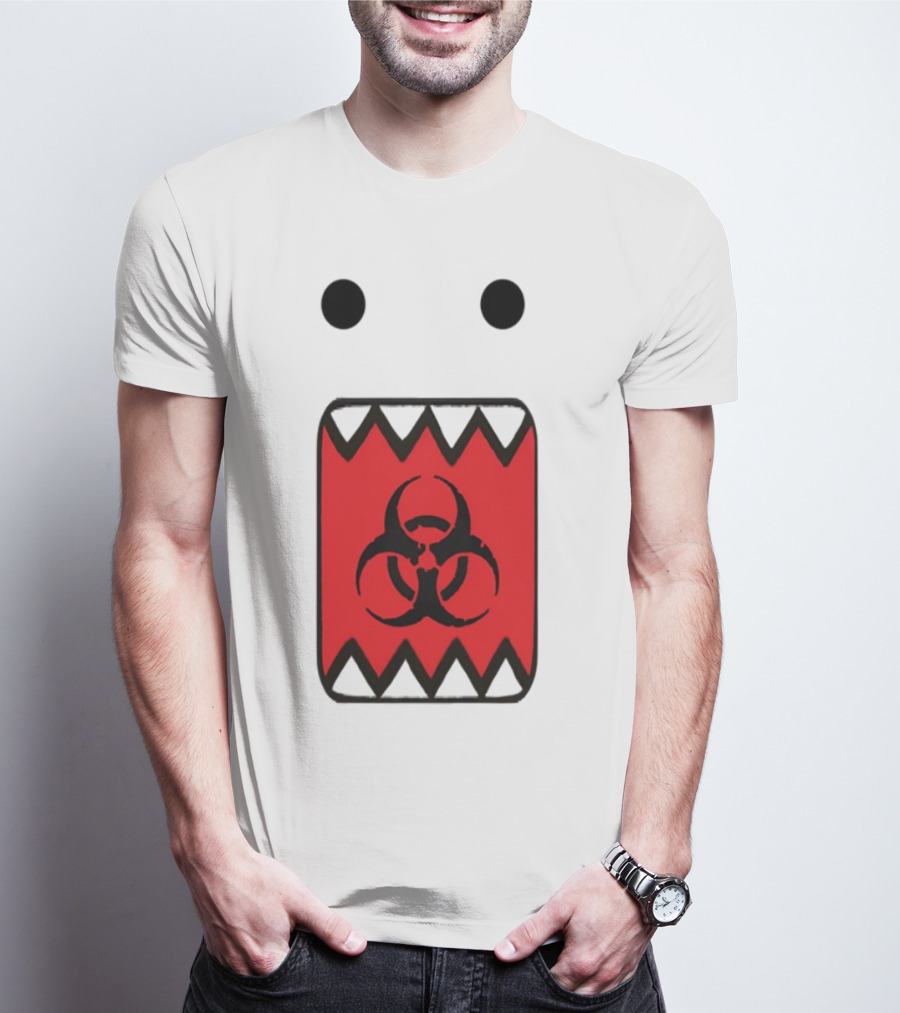 Romanceplanet Domo Kun Biohazard Symbol Design T-Shirt