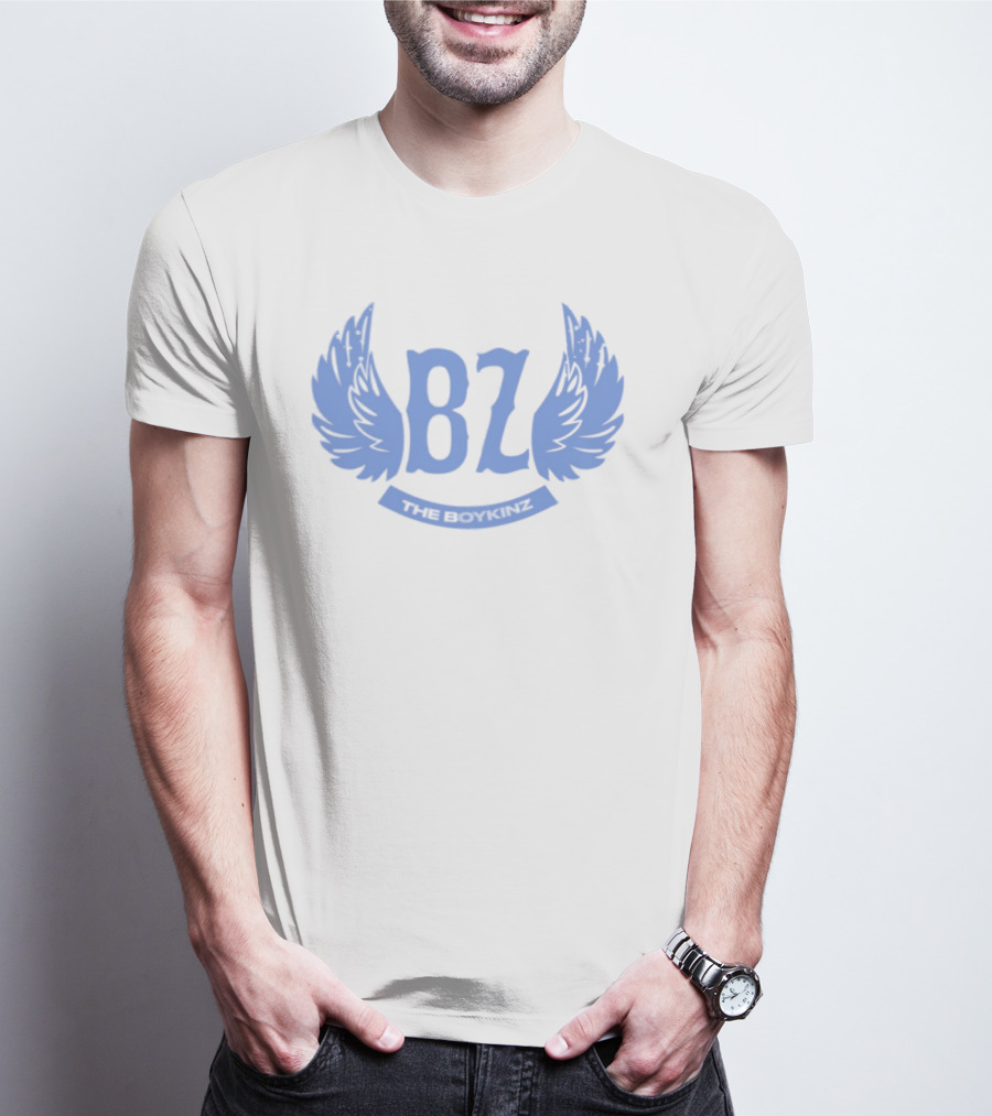 BZ The Boykinz Wings Emblem Blue T-Shirt