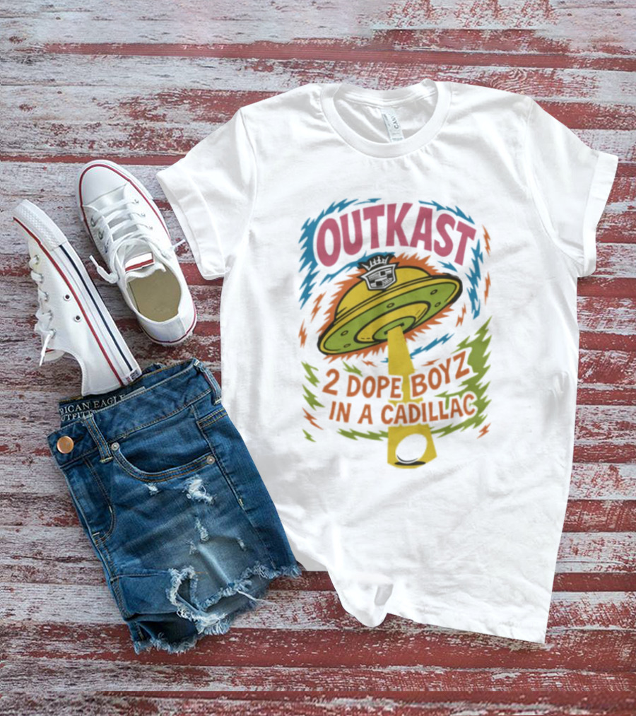 Outkast 2 Dope Boyz In A Cadillac UFO Yolk Eggs Tyrone T-Shirt
