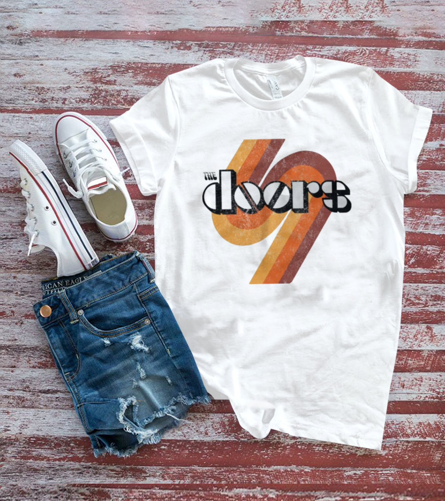 The Doors 1969 Retro Vintage Distressed 70s Style Classic Rock Icon T-Shirt