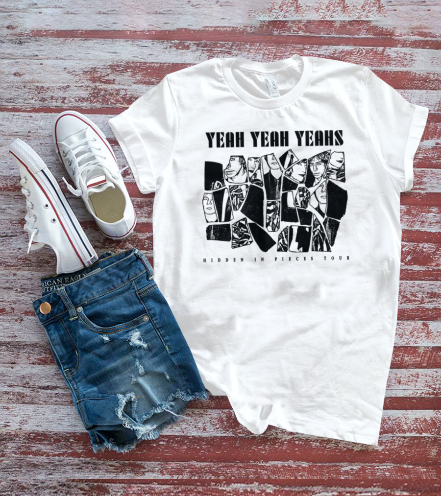 Yeah Yeah Yeahs Faces Hidden In Pieces Tour T-Shirt
