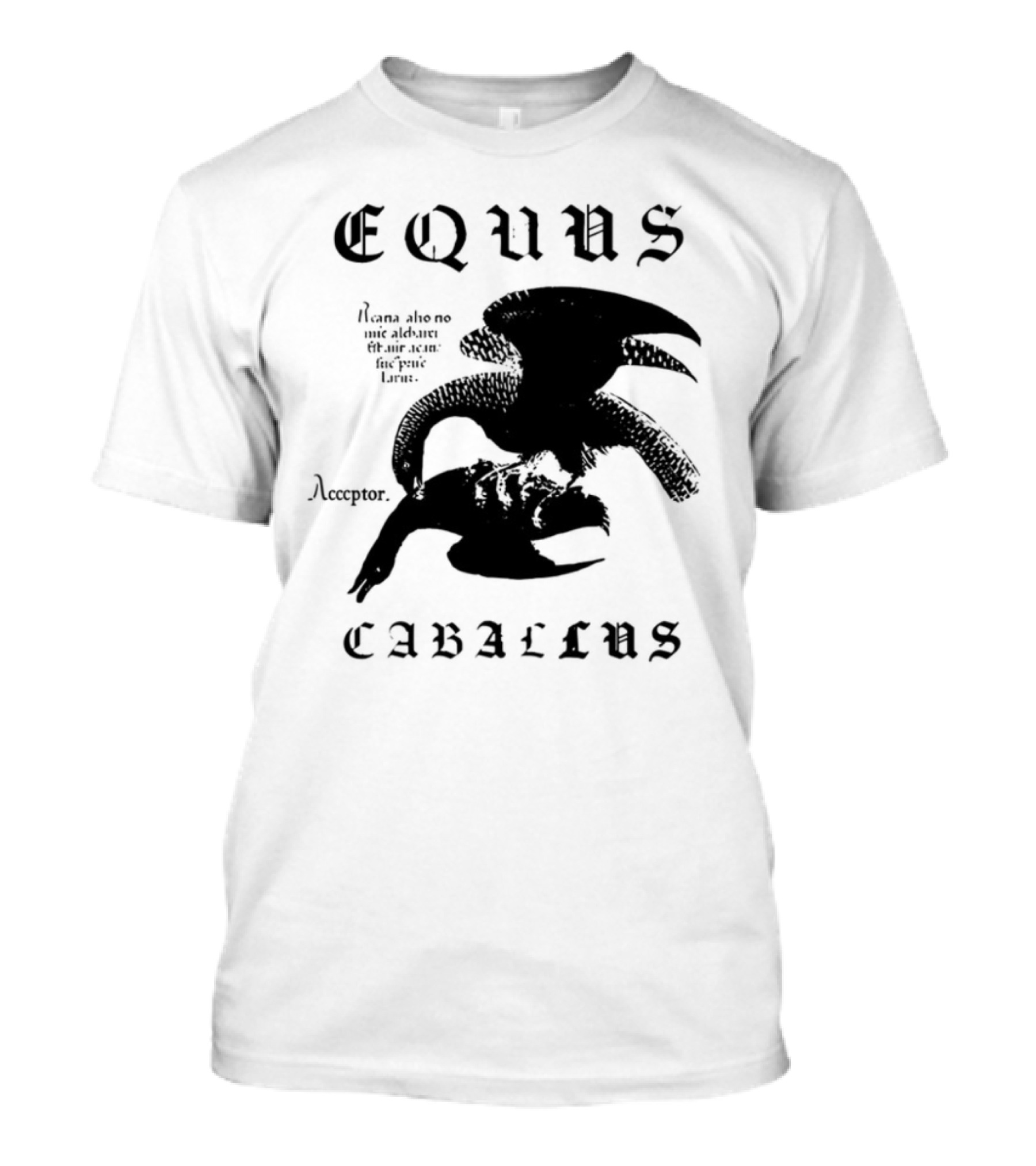 Equus Equi Caballus Latin Horse Text T-Shirt
