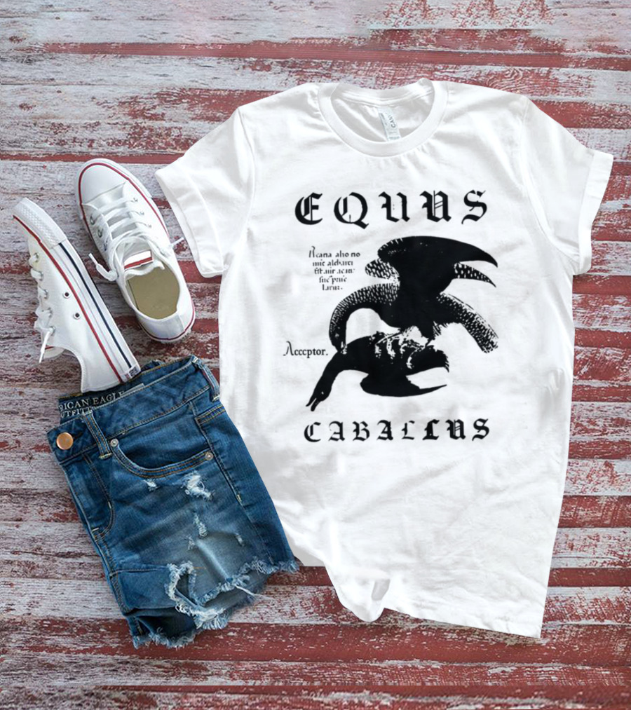 Equus Equi Caballus Latin Horse Text T-Shirt