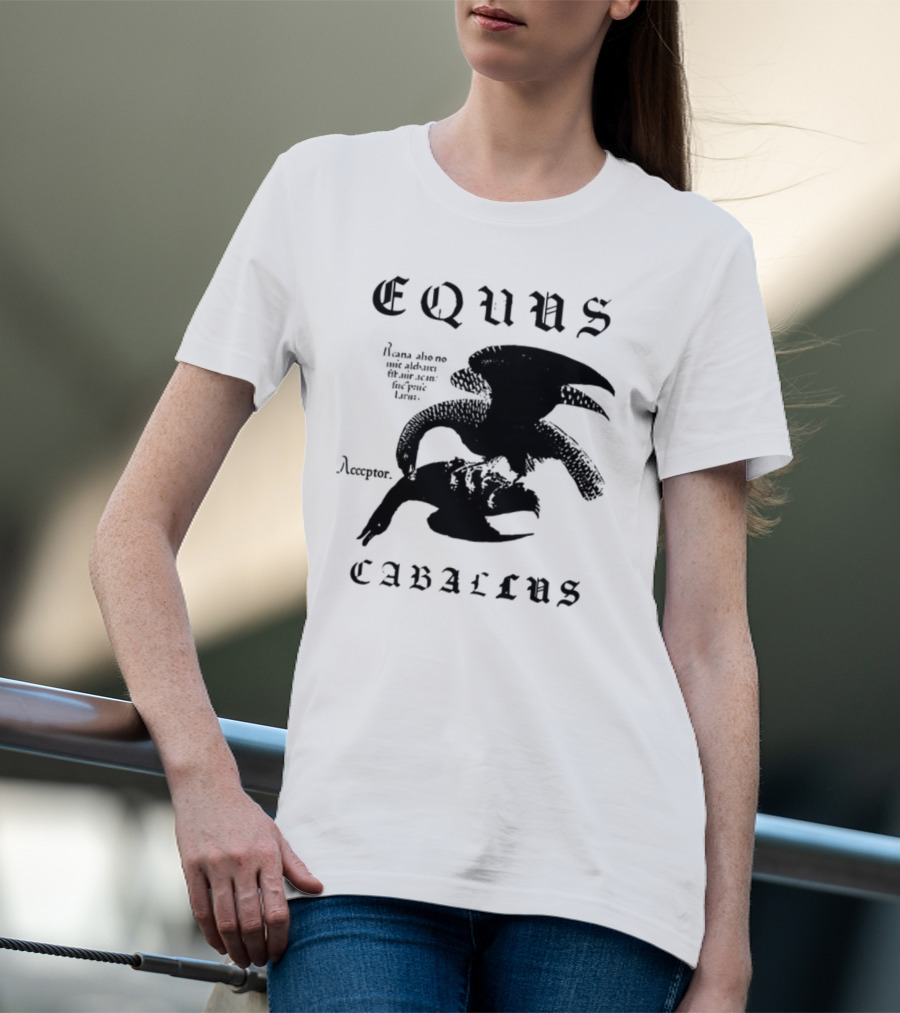 Equus Equi Caballus Latin Horse Text T-Shirt