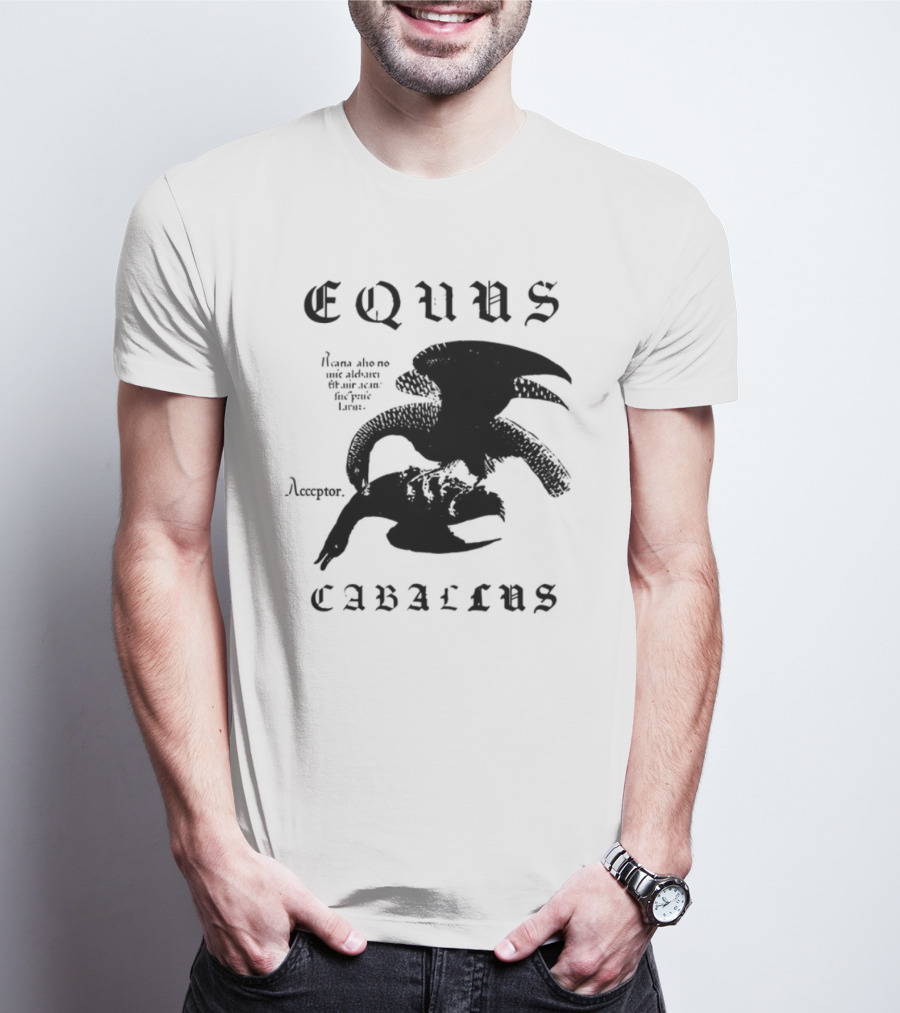 Equus Equi Caballus Latin Horse Text T-Shirt