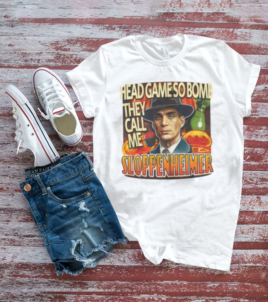 Head Game So Bomb They Call Me Sloppenheimer Vintage Style Explosion T-Shirt
