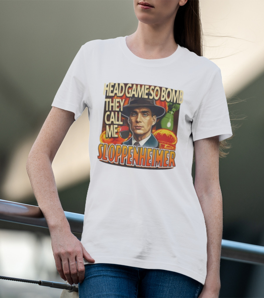 Head Game So Bomb They Call Me Sloppenheimer Vintage Style Explosion T-Shirt