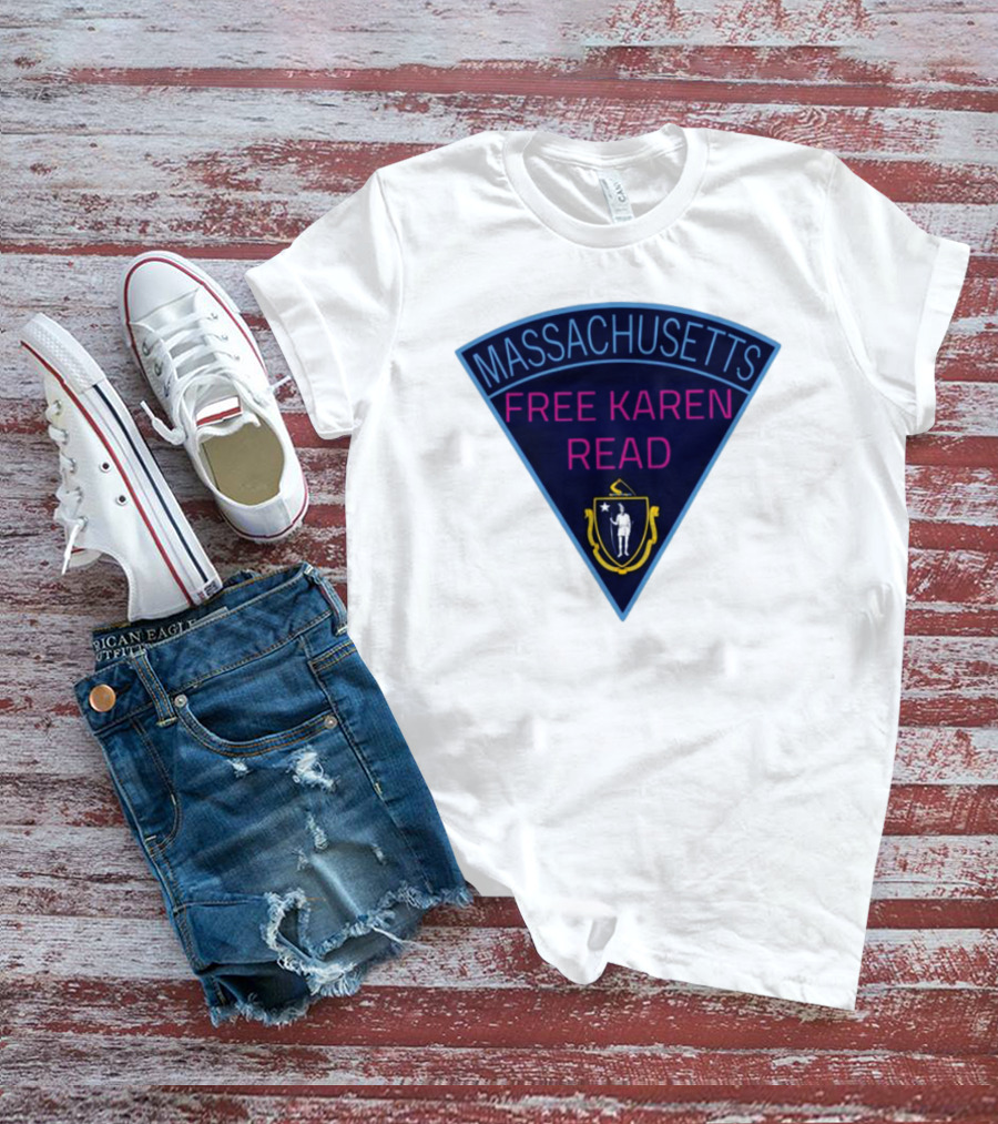 Massachusetts Free Karen Read Emblem Design T-Shirt