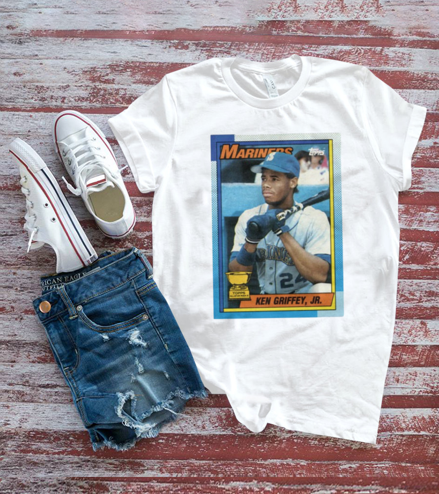 Mariners Ken Griffey Jr Topps All-Star Rookie Card T-Shirt