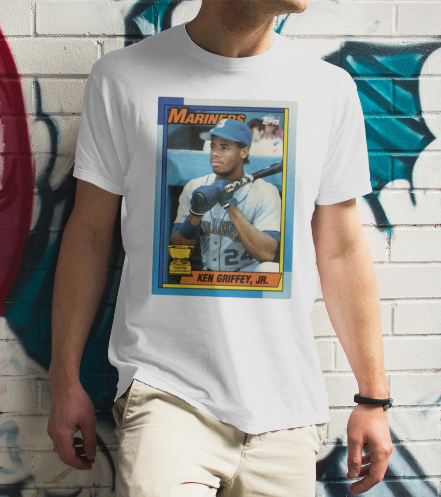Mariners Ken Griffey Jr Topps All-Star Rookie Card T-Shirt