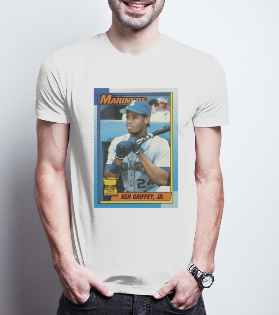 Mariners Ken Griffey Jr Topps All-Star Rookie Card T-Shirt
