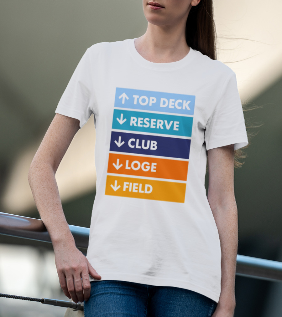 Top Deck Reserve Club Loge Field T-Shirt