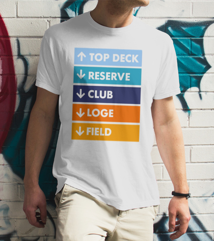 Top Deck Reserve Club Loge Field T-Shirt