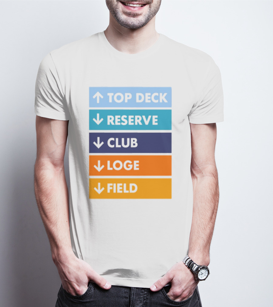 Top Deck Reserve Club Loge Field T-Shirt