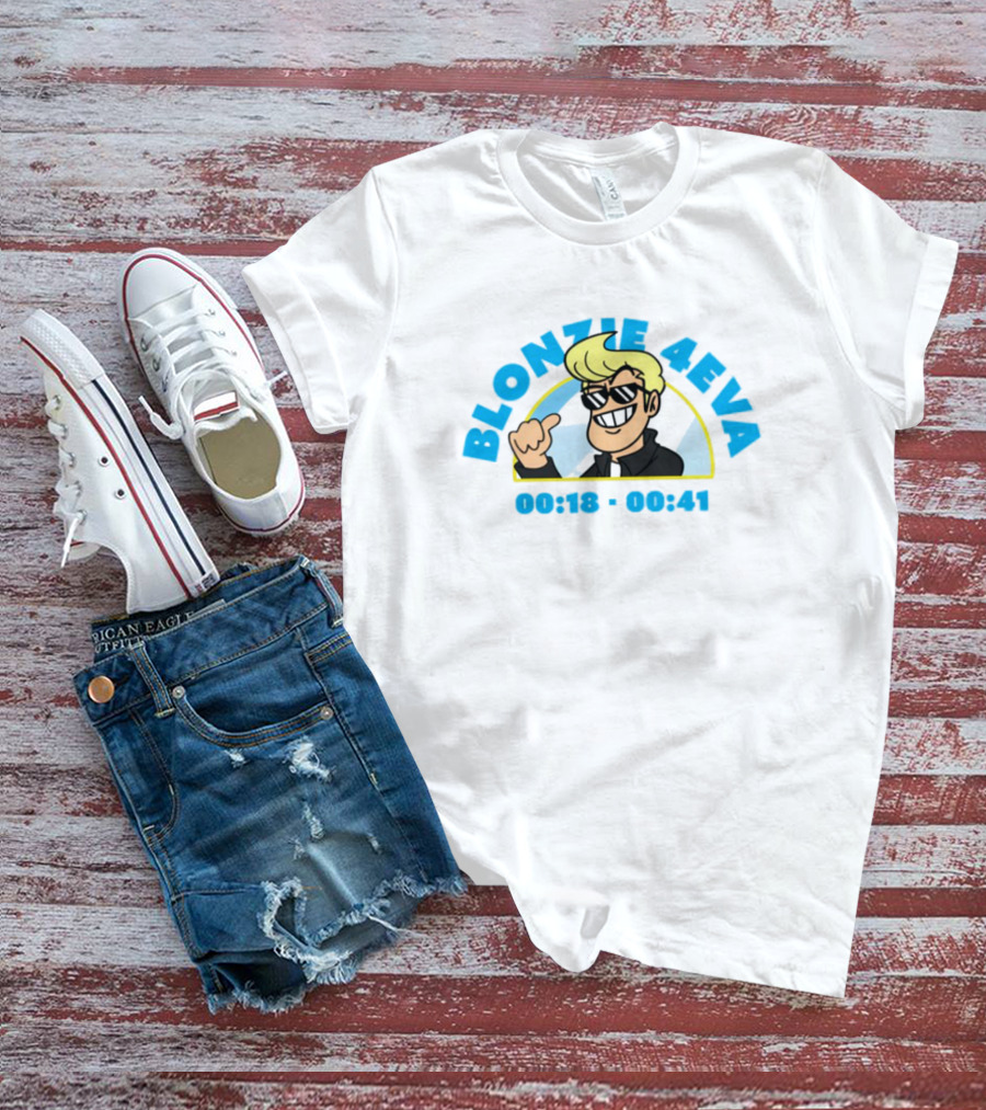 Blonzie 4Eva Cartoon Character Tribute With Dates 00:13 - 06:43 T-Shirt