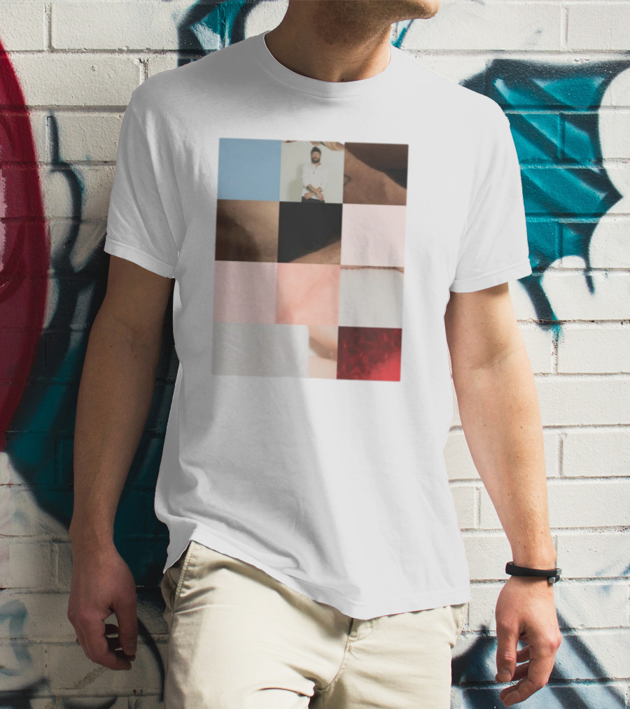 Bon Iver Layout Mosaic Collage T-Shirt