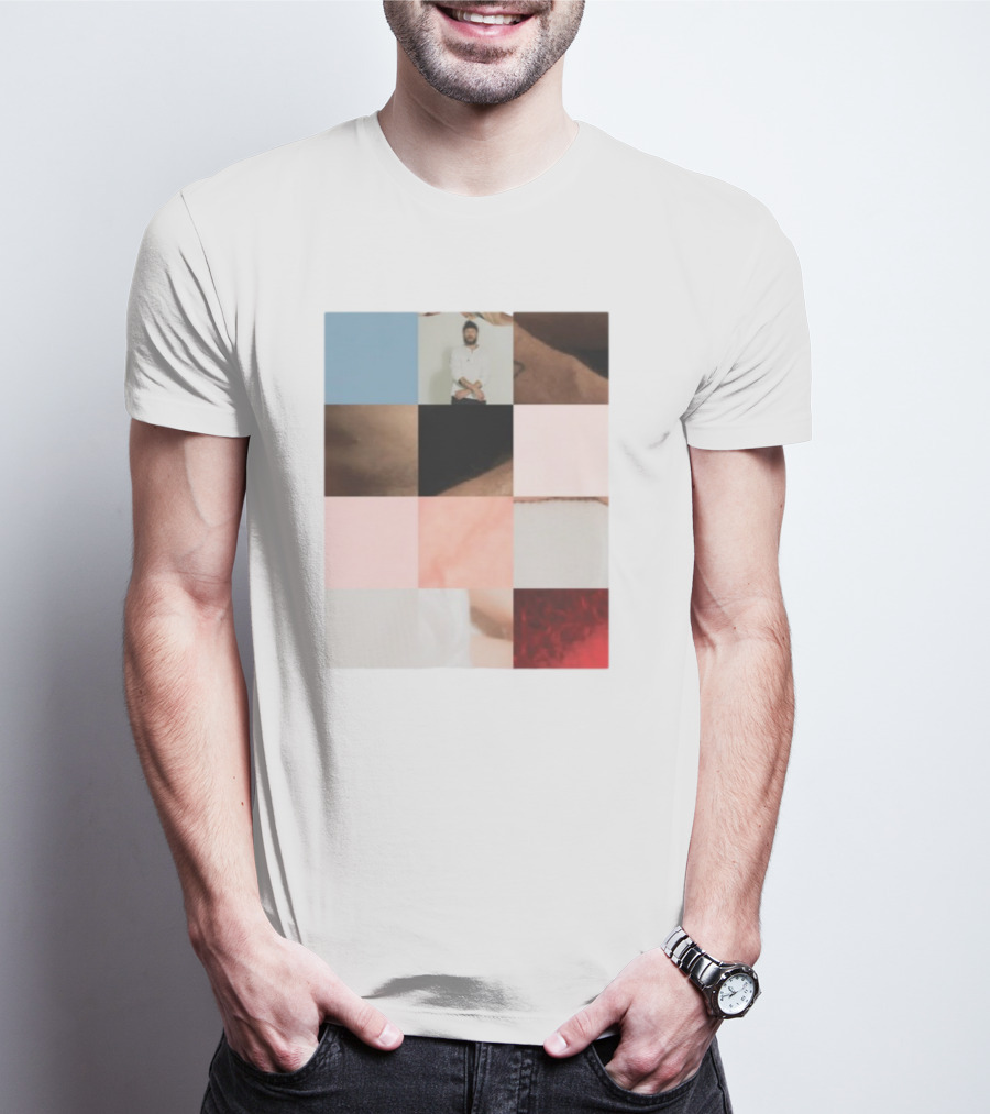 Bon Iver Layout Mosaic Collage T-Shirt