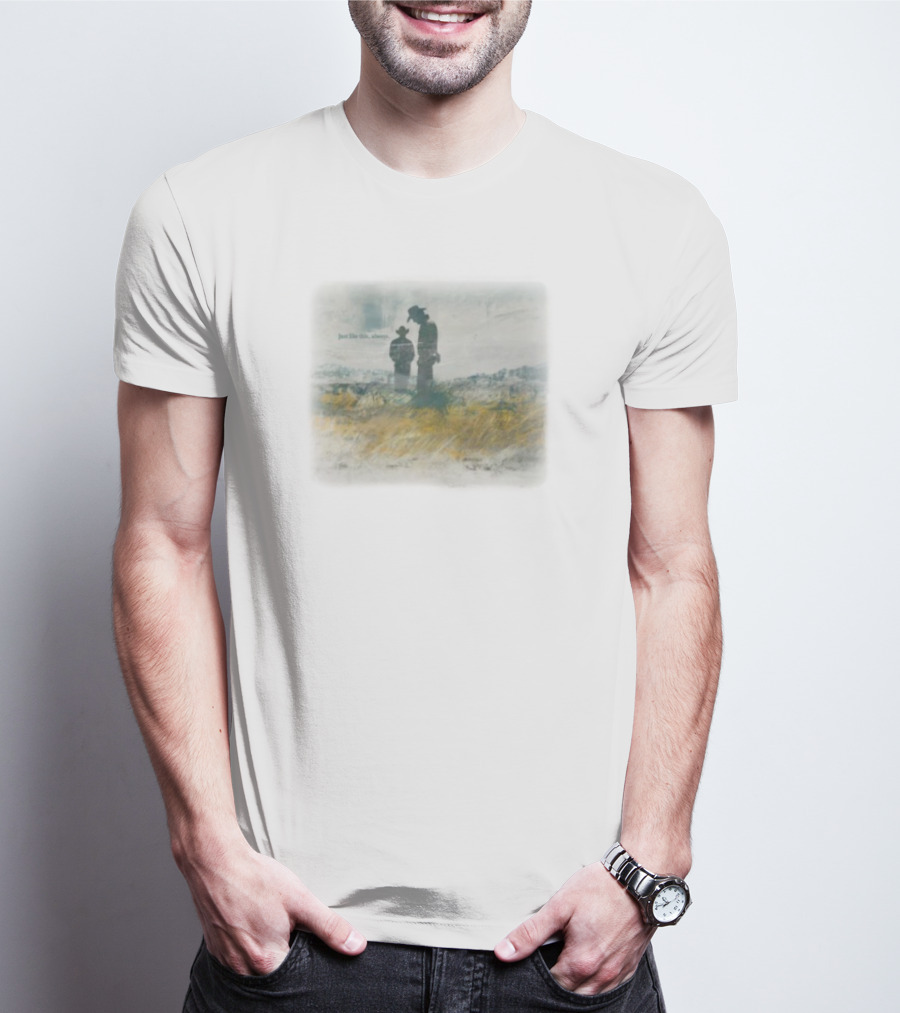 Brokeback Mountain Just Like This Always Cowboy Silhouette Landscape T-Shirt