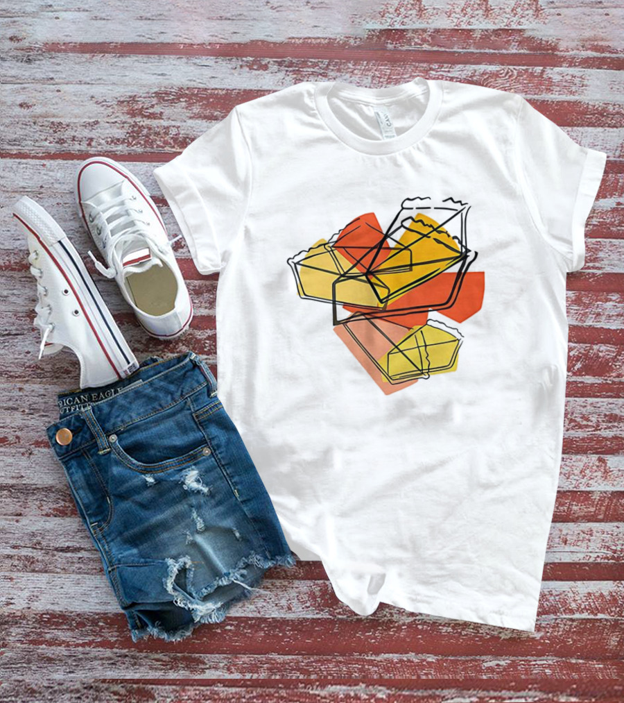 Cake Cosmopolis Sweets Abstract Geometric Layered Design T-Shirt