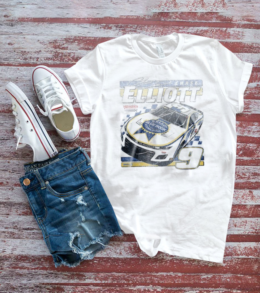 Chase Elliott Kelley Blue Book No. 9 Racing Hendrick Motorsports T-Shirt