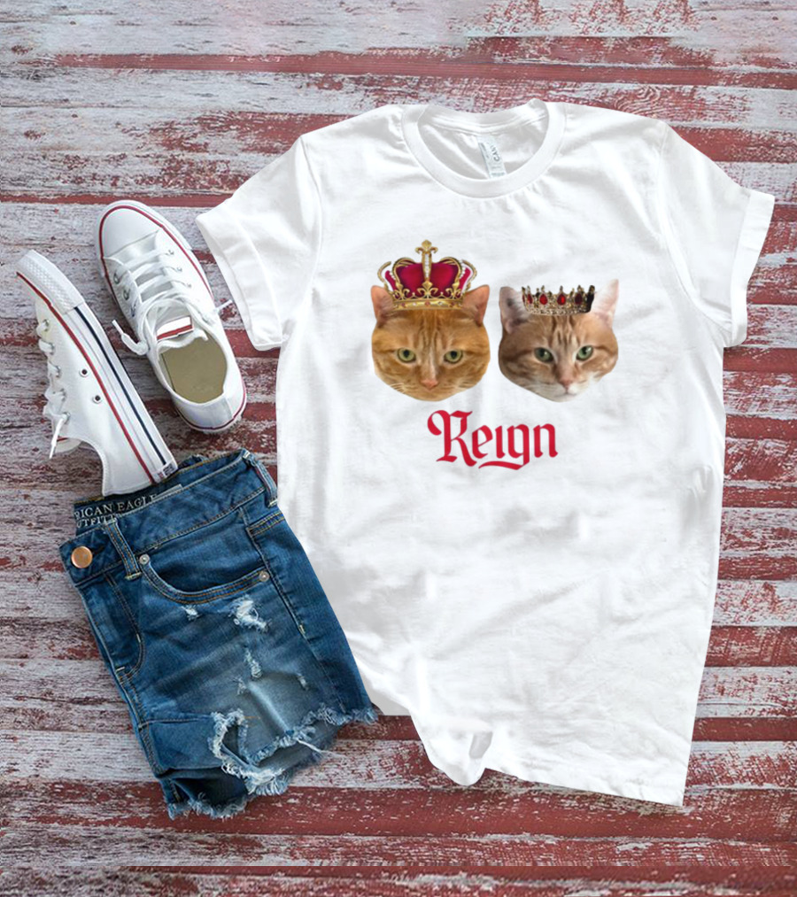 Coach Cat Reign Regal Crowned Feline Kings T-Shirt