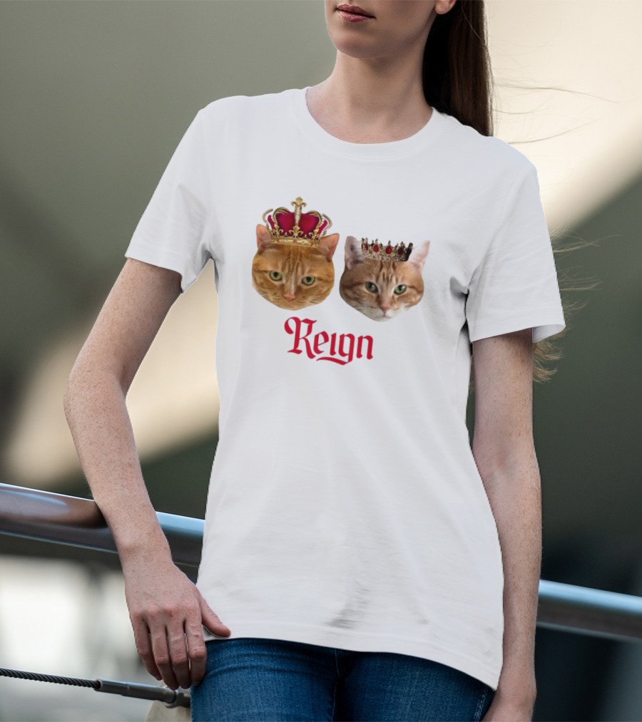 Coach Cat Reign Regal Crowned Feline Kings T-Shirt