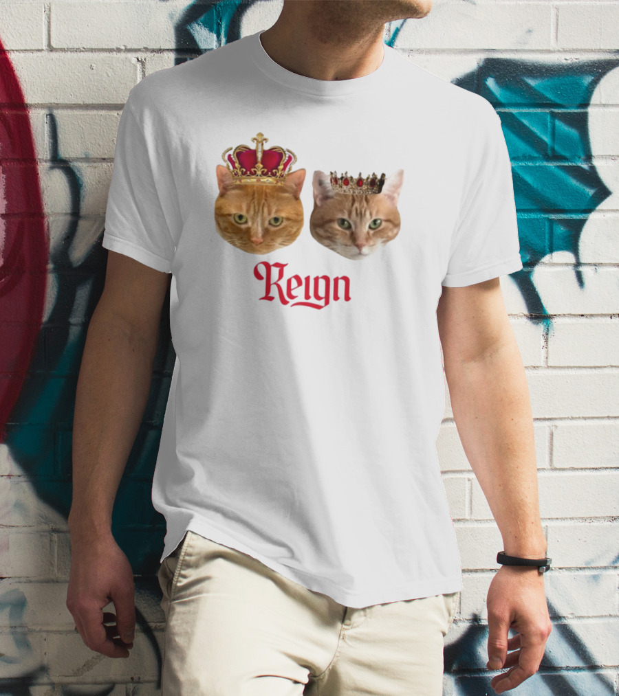 Coach Cat Reign Regal Crowned Feline Kings T-Shirt