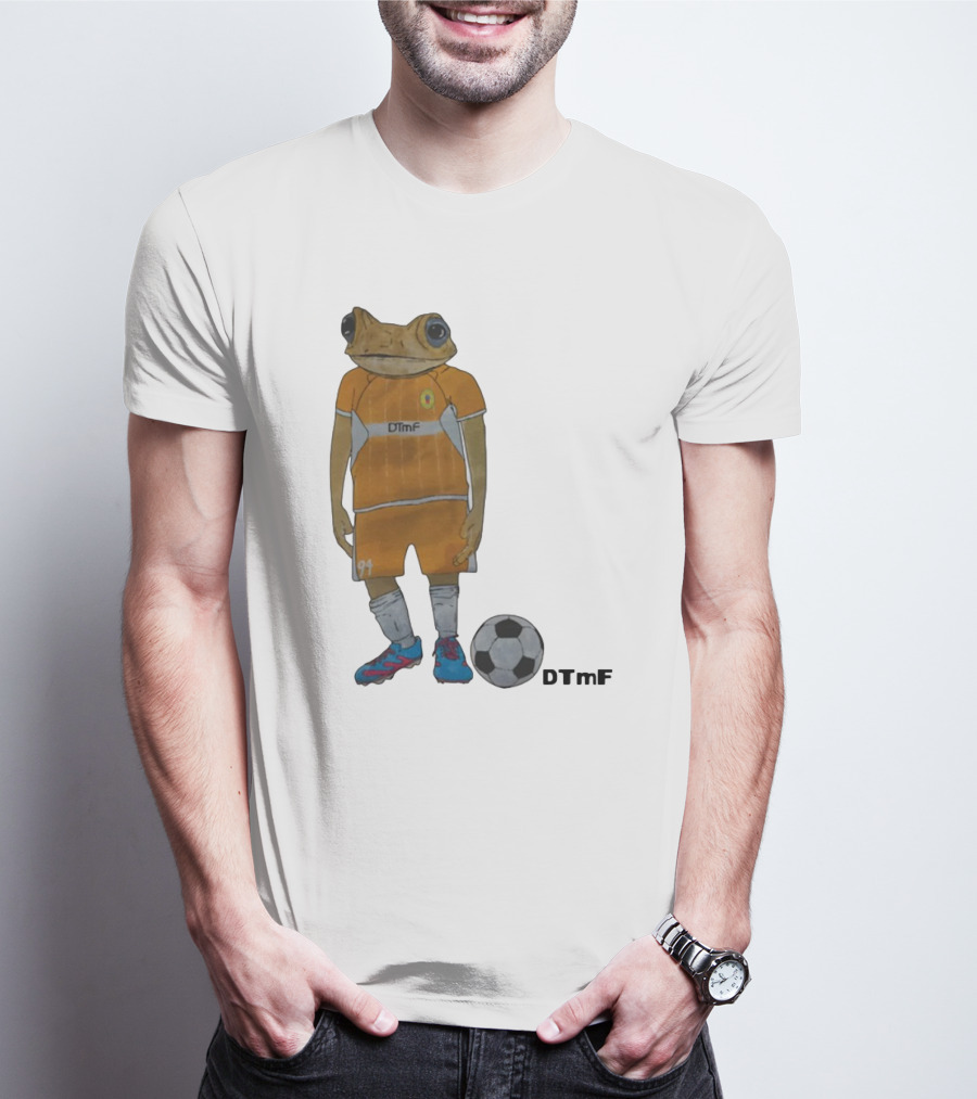 Dtmf 91 Frog Soccer Player With Ball T-Shirt