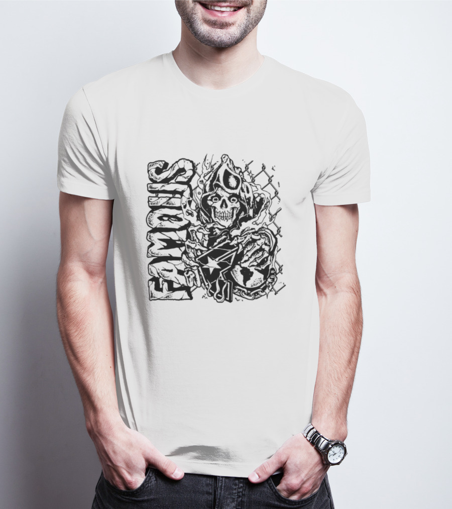 Famous Hardcore Creature Illustration T-Shirt