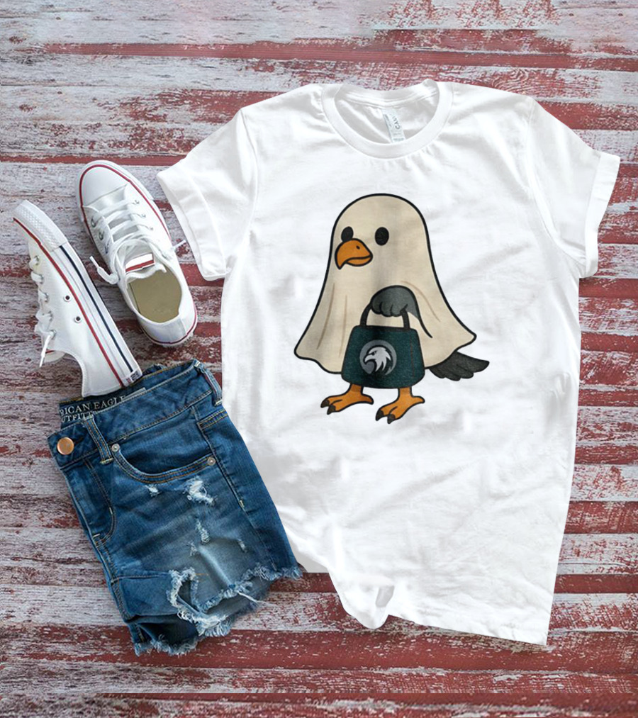 Halloween Ghost Philadelphia Eagles Fly Eagles Fly Football T-Shirt