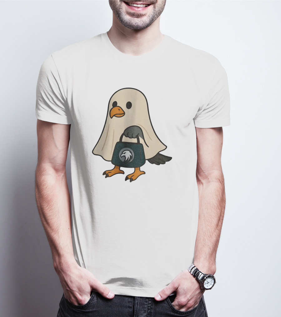 Halloween Ghost Philadelphia Eagles Fly Eagles Fly Football T-Shirt