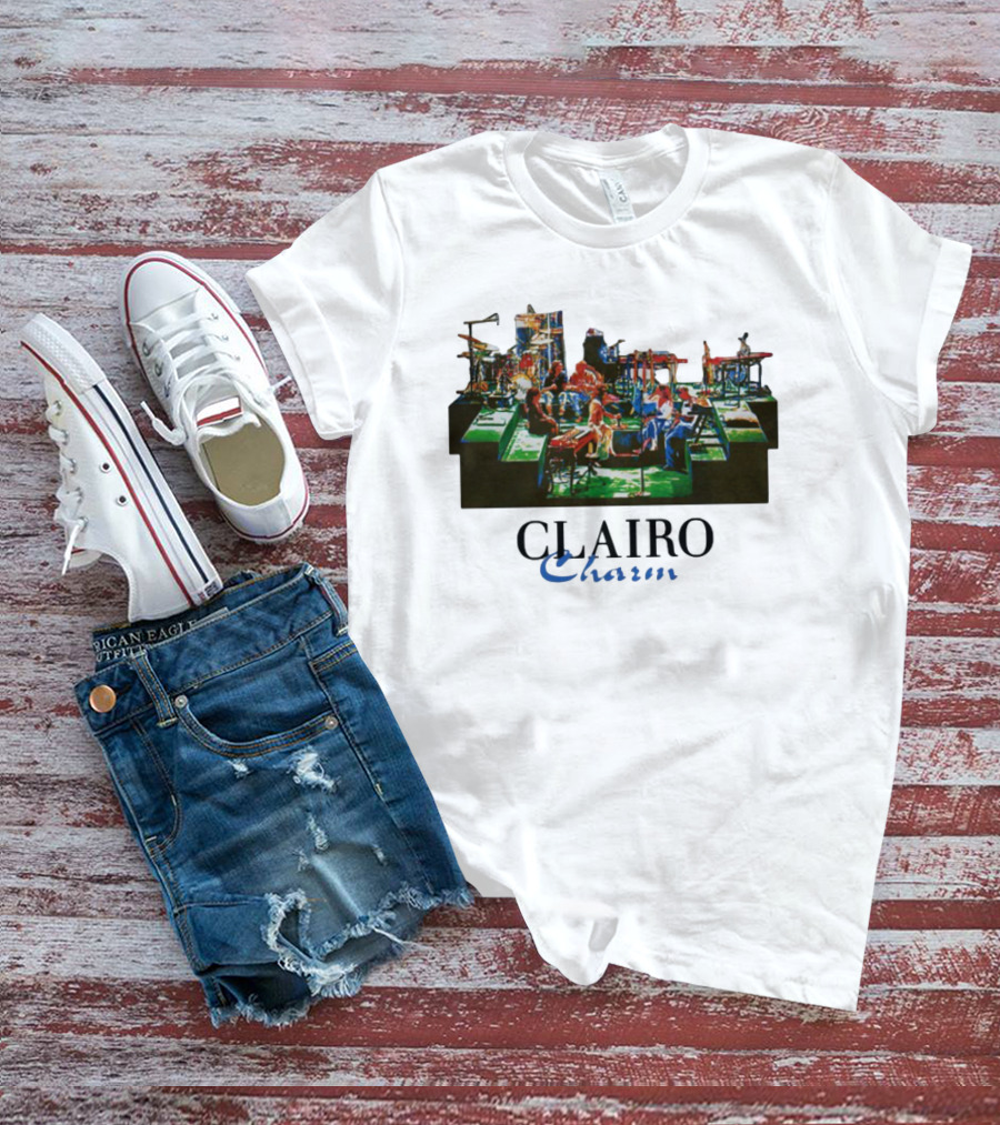 Jeanpiconsuegra Clairo Charm Vintage Band Stage Performance T-Shirt