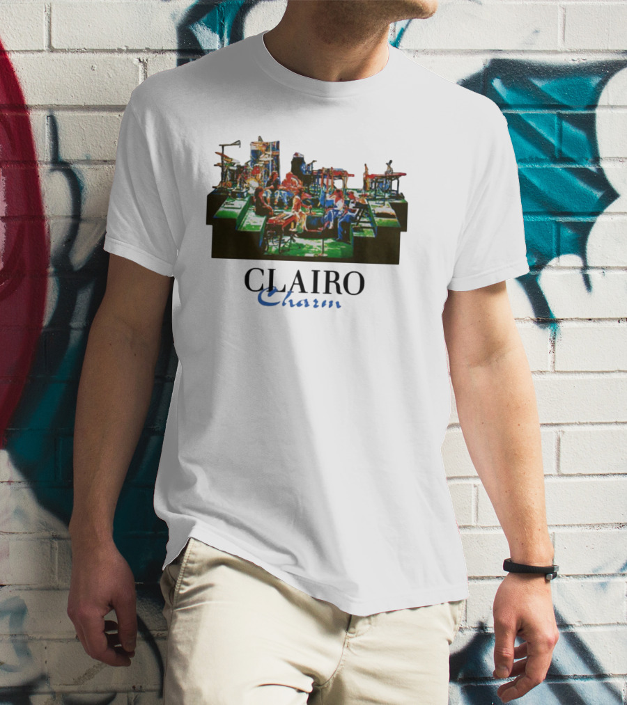 Jeanpiconsuegra Clairo Charm Vintage Band Stage Performance T-Shirt