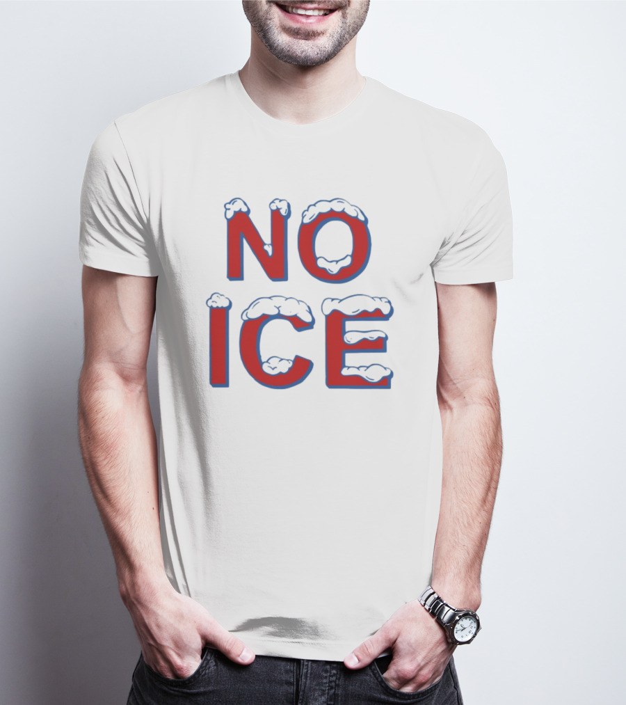 Julien Solomita No Ice Snow-Covered Text T-Shirt