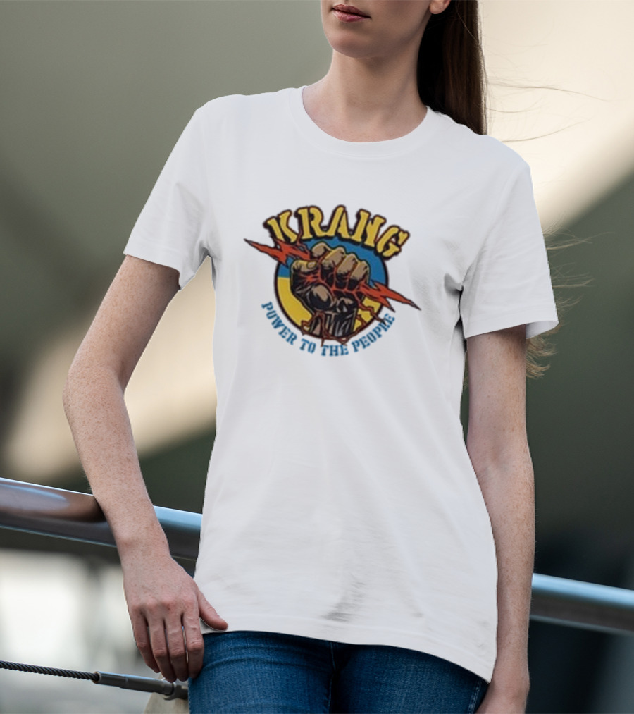 Krang Power To The People Fist With Lightning Bolt T-Shirt
